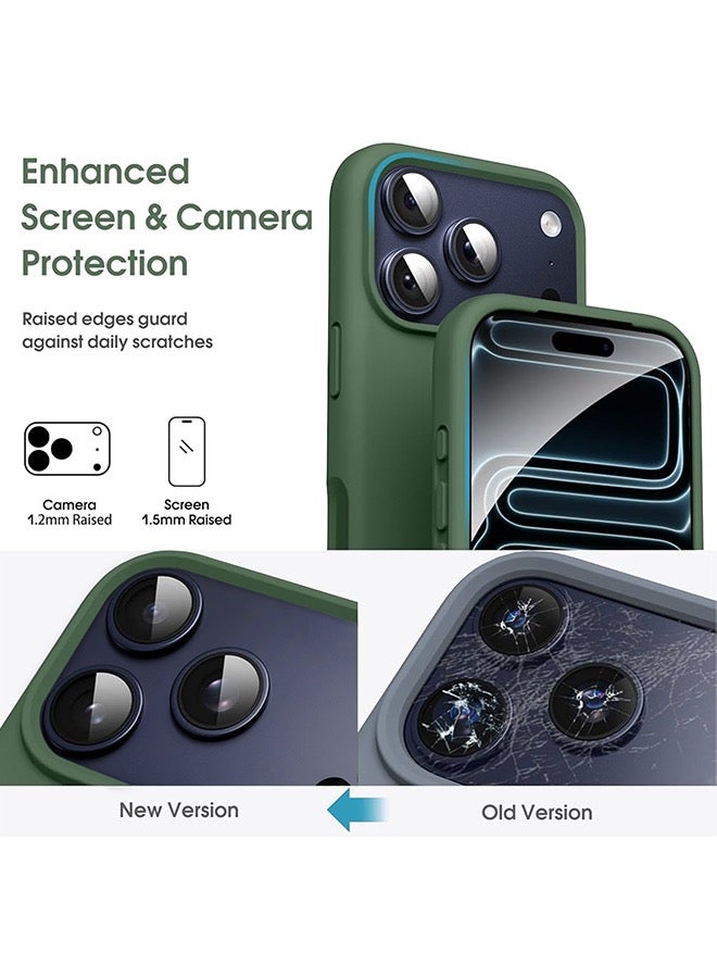 ميدا غطاء سيليكون سائل فاخر لآيفون 17 برو ماكس وبطانة مايكروفايبر – ملمس ناعم ومقاوم للبصمات - Image 3